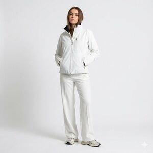 Descente Women Ski Jacket Heat Navi Insulated White US 8